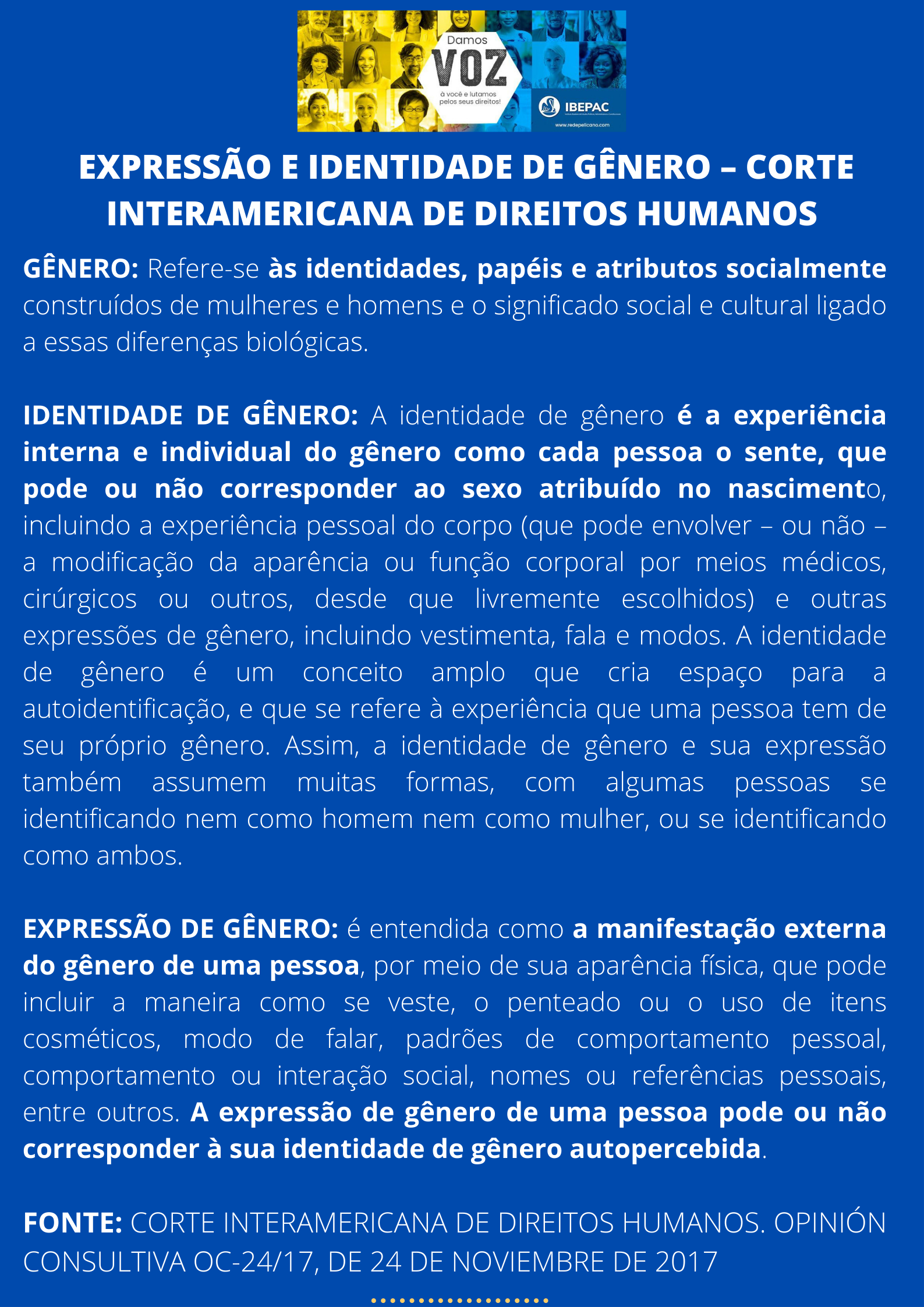 EXPRESSAO E IDENTIDADE DE GENERO