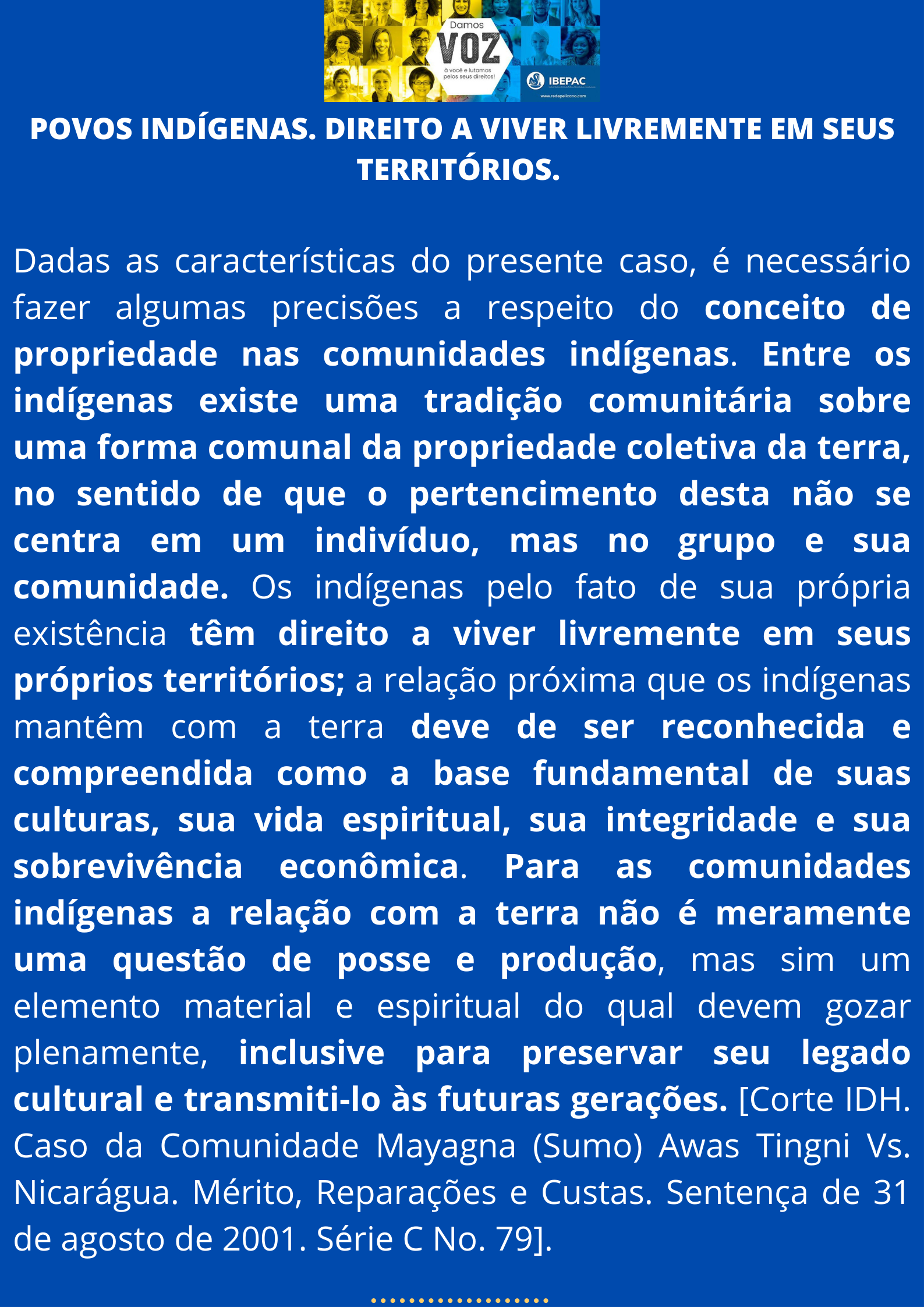 POVOS INDIGENAS DIREITO A TERRA REDE PELICANO DIREITOS HUMANOS
