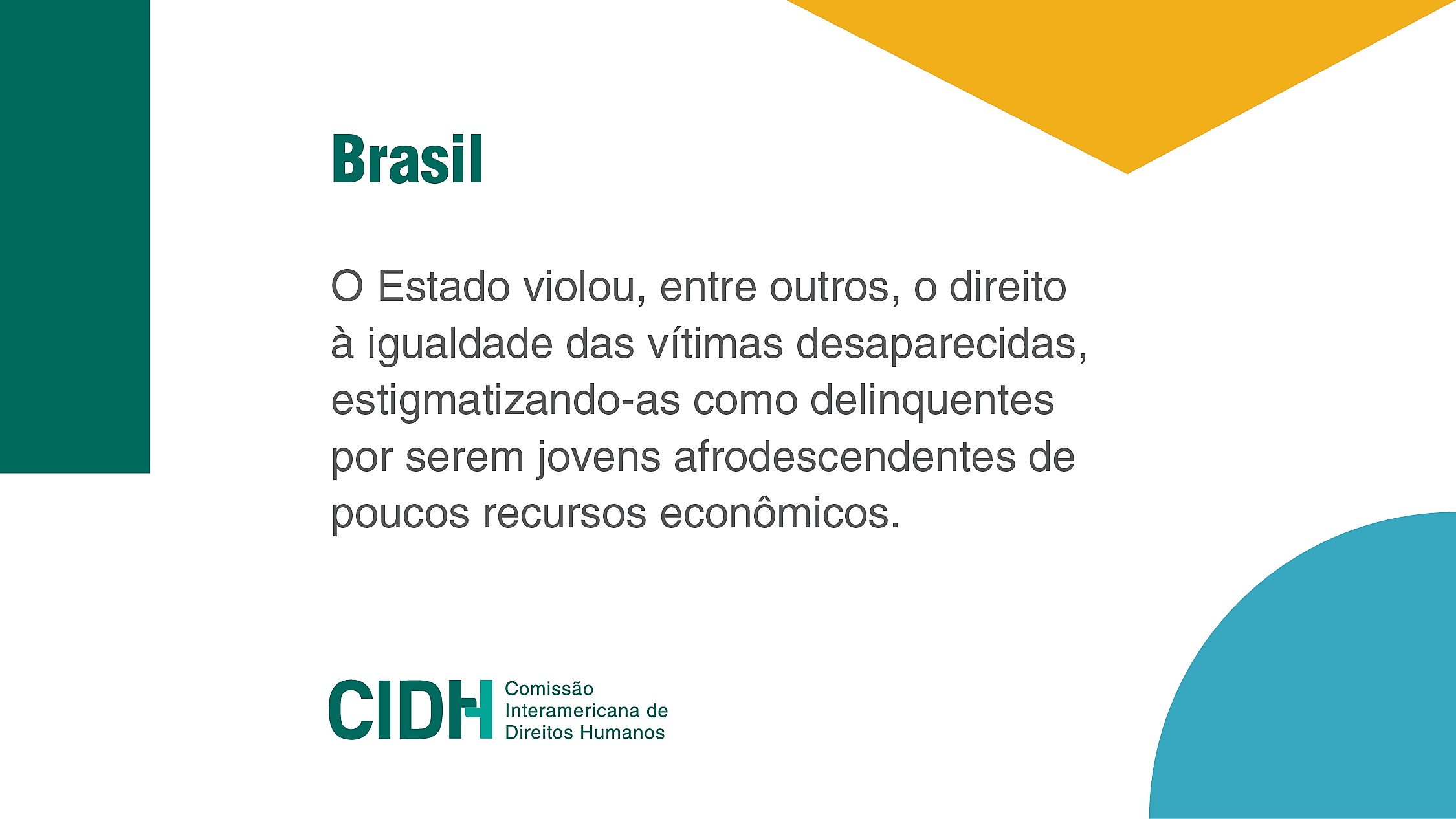 Rede Pelicano Cidh Denuncia Brasil