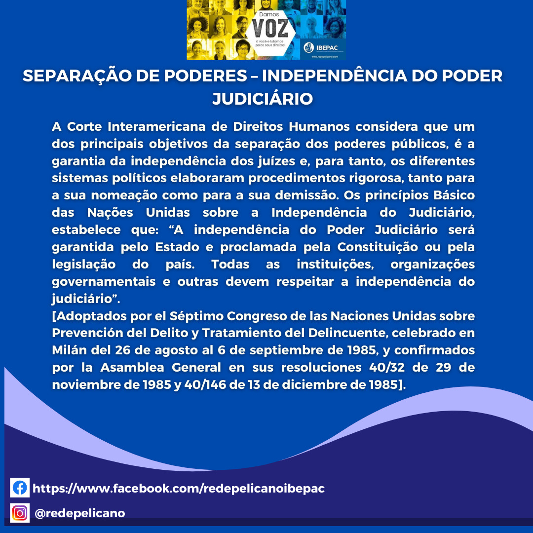 SEPARACAO DE PODERES – INDEPENDENCIA DO PODER JUDICIARIO 2