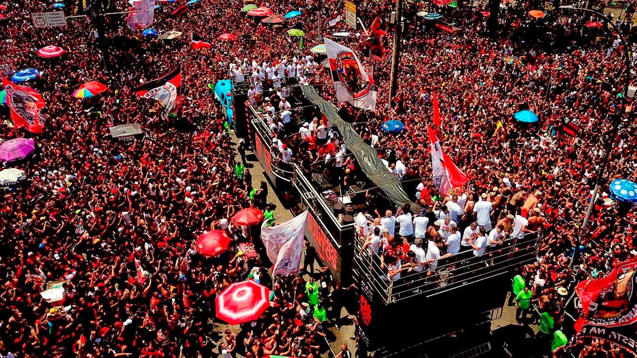 festa do flamengo tem correria e bombas durante dispersao