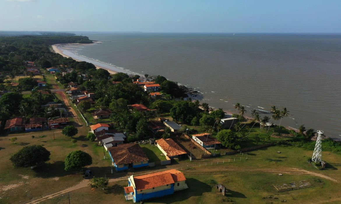 vista aerea da ilha de marajo