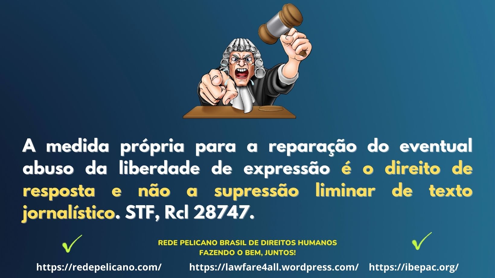 1 #stf, #liberdadedeexpressÃo, #redepelicano, #ibepac,