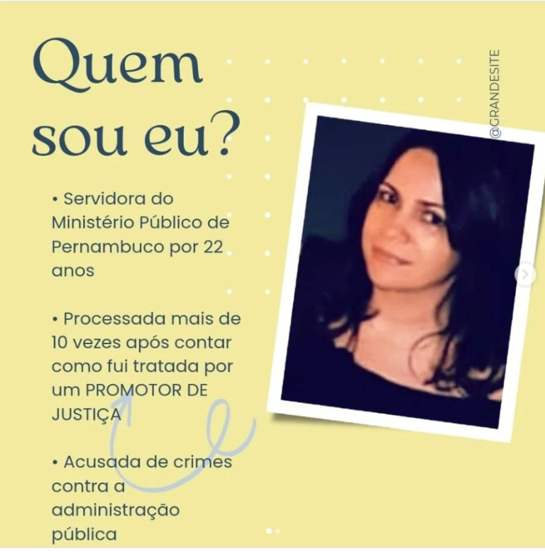 ASSÉDIO E PERSEGUIÇÃO NO MINISTÉRIO PÚBLICO – A HISTÓRIA DE SAYONARA ANDRADE
