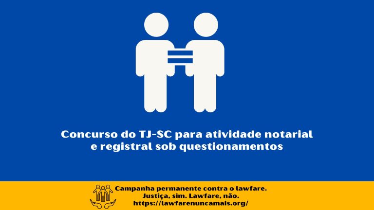 Concurso do TJ-SC para atividade notarial e registral sob questionamentos