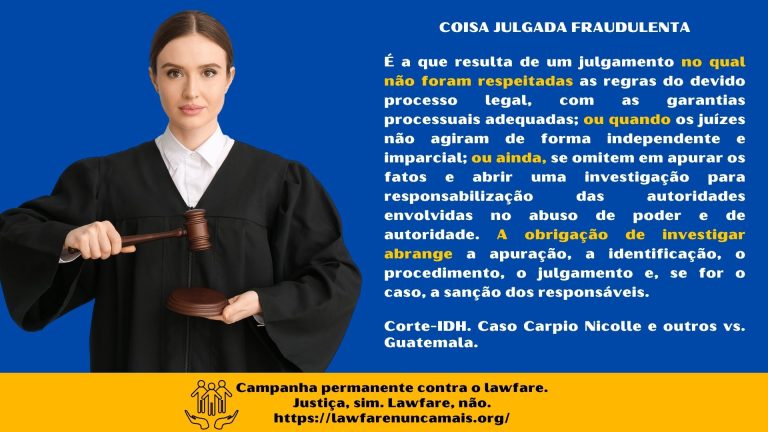 COISA JULGADA FRAUDULENTA