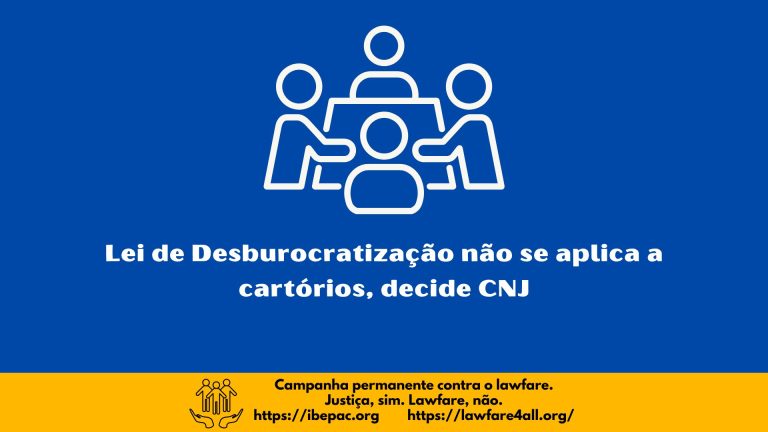 Lei de Desburocratização não se aplica a cartórios, decide CNJ
