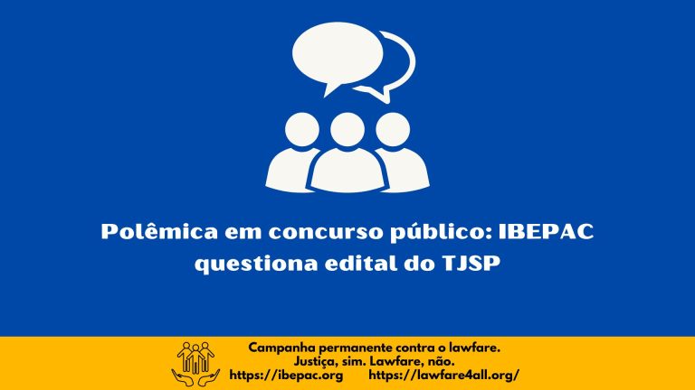 Polêmica em concurso público: IBEPAC questiona edital do TJSP